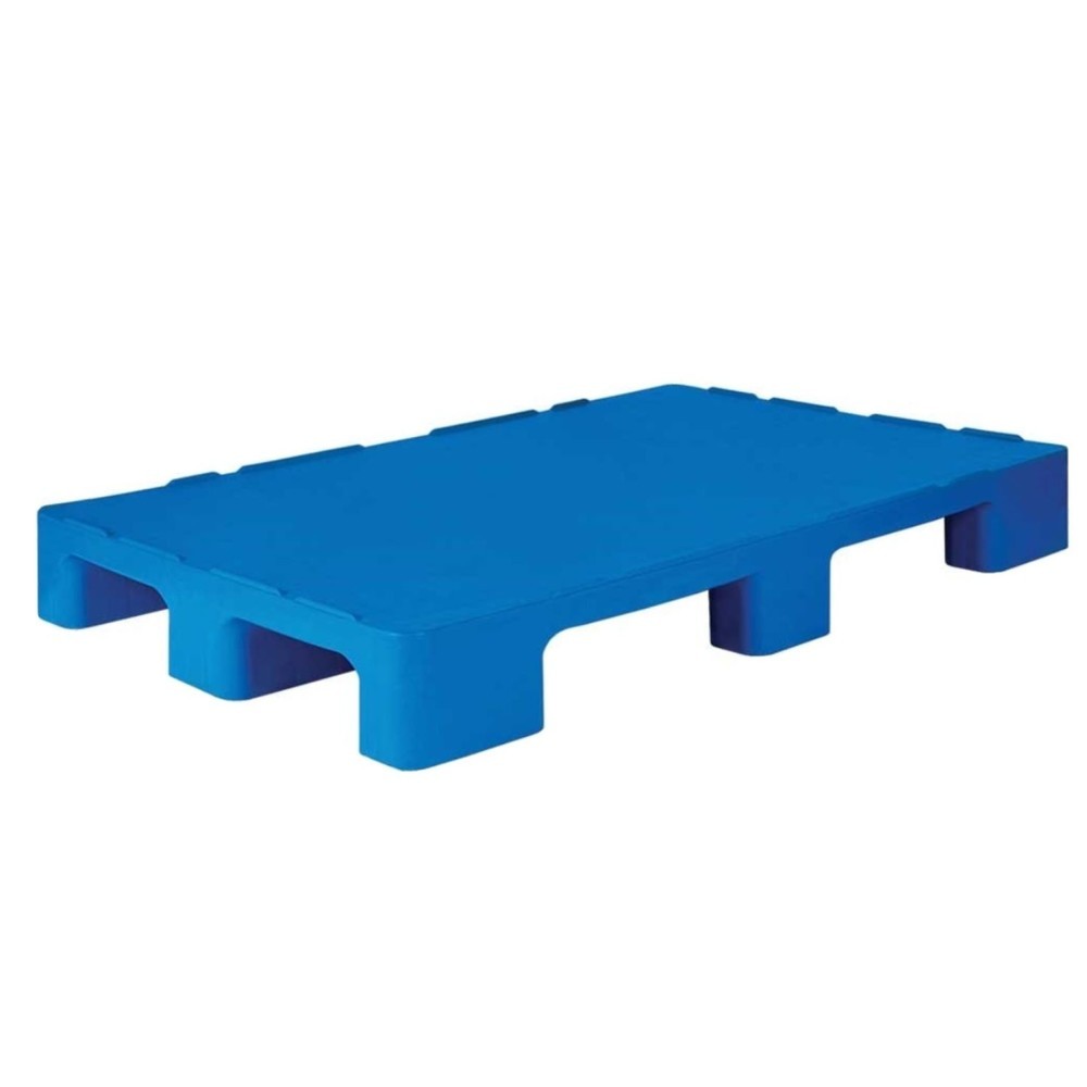 Produktabbildung: Hygiene-Kunststoff-Palette, statische Tragkraft 5.000 kg, LxB 1.200 x 800 mm, 9 Füße