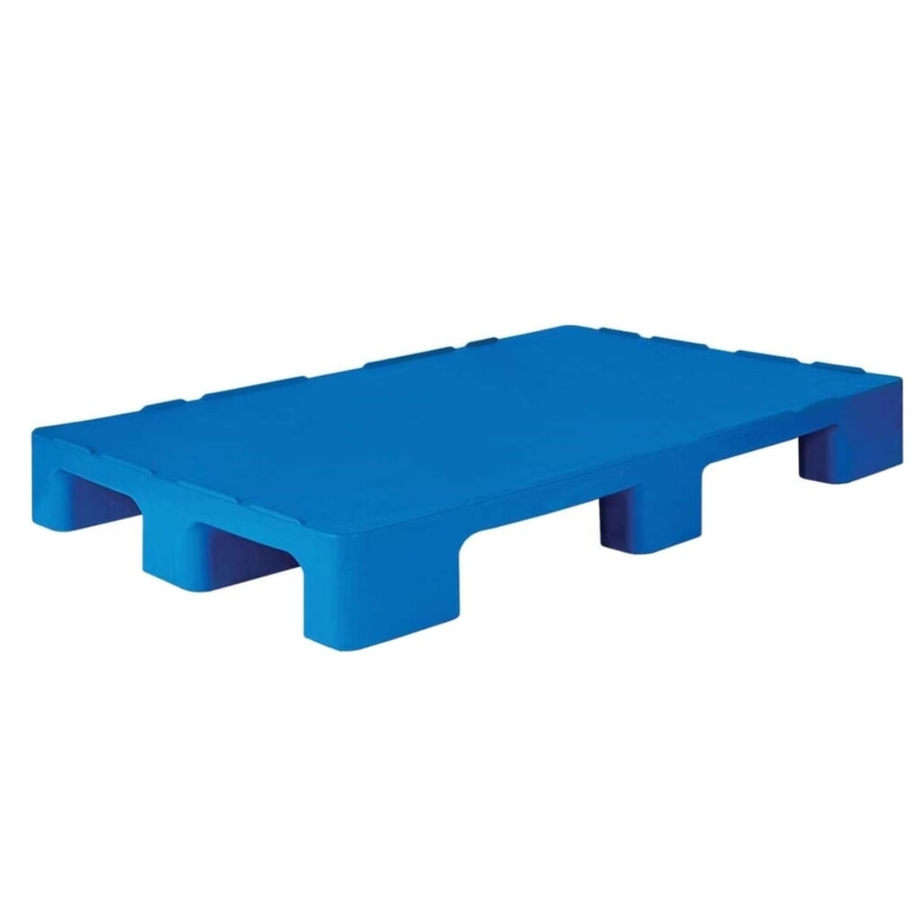 Produktabbildung: Hygiene-Kunststoff-Palette, statische Tragkraft 5.000 kg, LxB 1.200 x 1.000 mm, 9 Füße