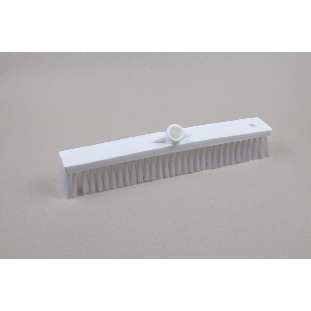 Produktabbildung: Hygiene-Saalbesen, Kunststoff, dt. Gewinde, Polyesterborsten 0.25, weich, 450 mm, transparent
