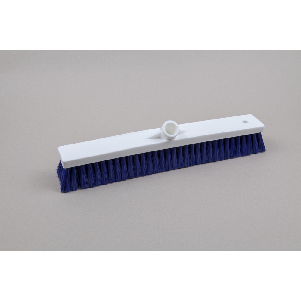 Produktabbildung: Hygiene-Saalbesen, Kunststoff, dt. Gewinde, Polyesterborsten 0.25, weich, 450 mm, blau