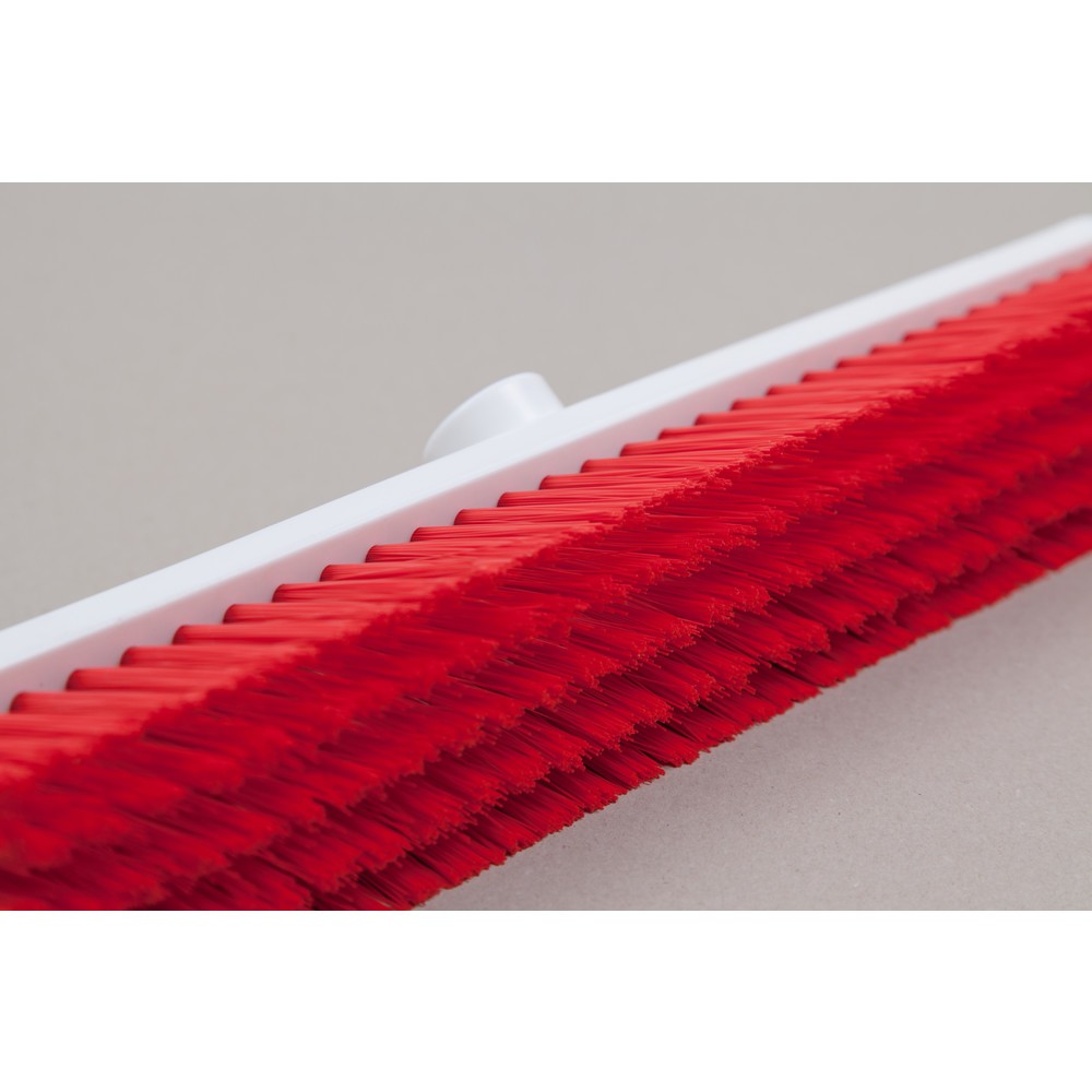 Produktabbildung Nr. 2: Hygiene-Saalbesen, Kunststoff, dt. Gewinde, Polyesterborsten 0.25, weich, 450 mm, rot