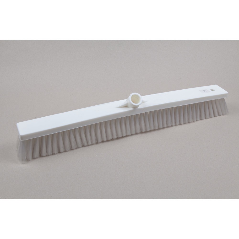 Produktabbildung: Hygiene-Saalbesen, Kunststoff, dt. Gewinde, Polyesterborsten 0.25, weich, 600 mm, transparent