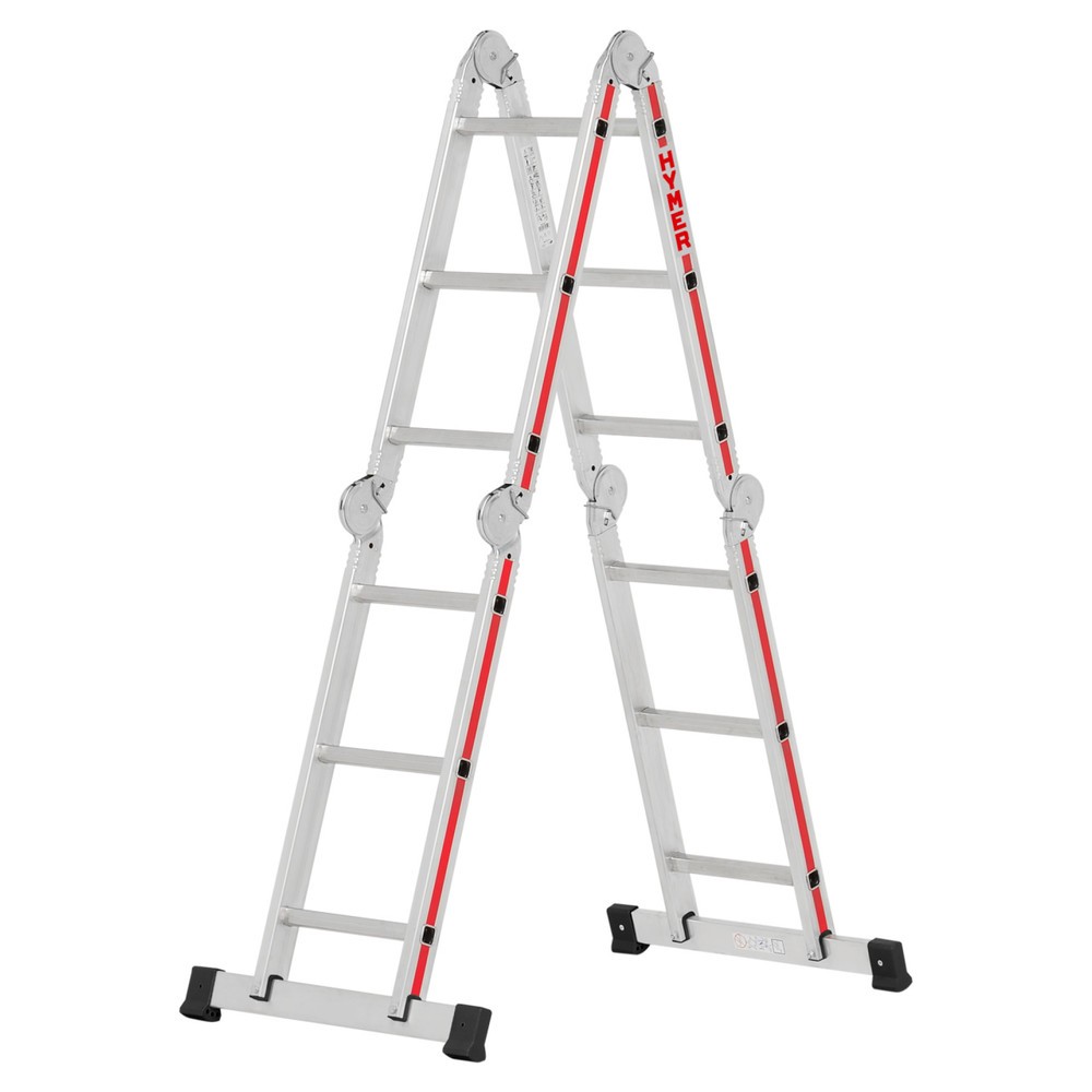 Produktabbildung: HYMER Mehrzweckleiter, Standhöhe 2,5 m, 4x3 Sprossen