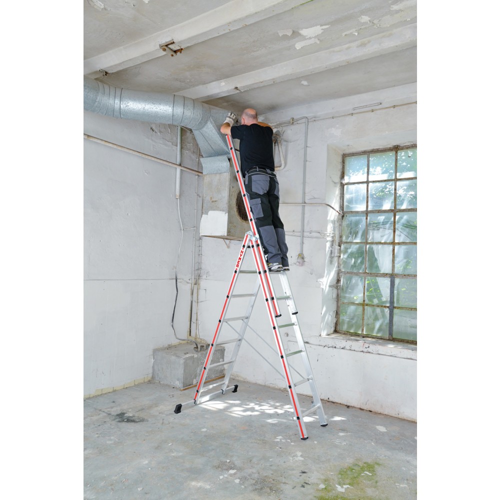 Produktabbildung Nr. 3: HYMER Mehrzweckleiter, 3-teilig, Gesamtlänge 6,55 m