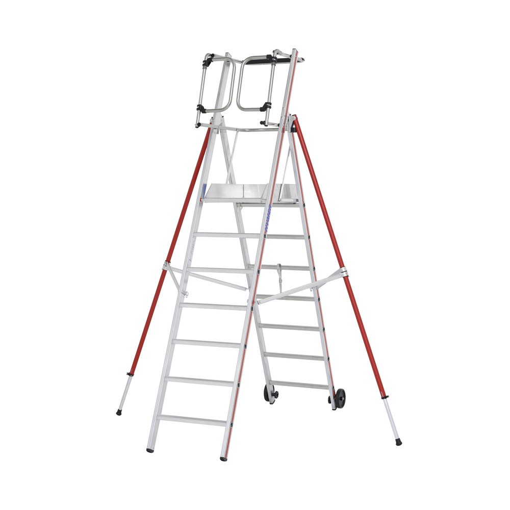 Produktabbildung Nr. 1: HYMER Plattformleiter, fahr- und klappbar, Standhöhe 1,63 m