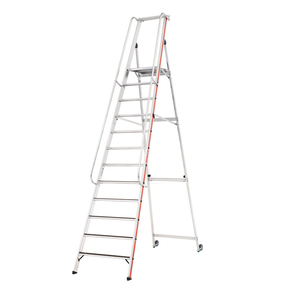 Produktabbildung Nr. 1: HYMER Plattformleiter, R13-Beschichtung, mit Eimerhaken, Standhöhe 2,80 m