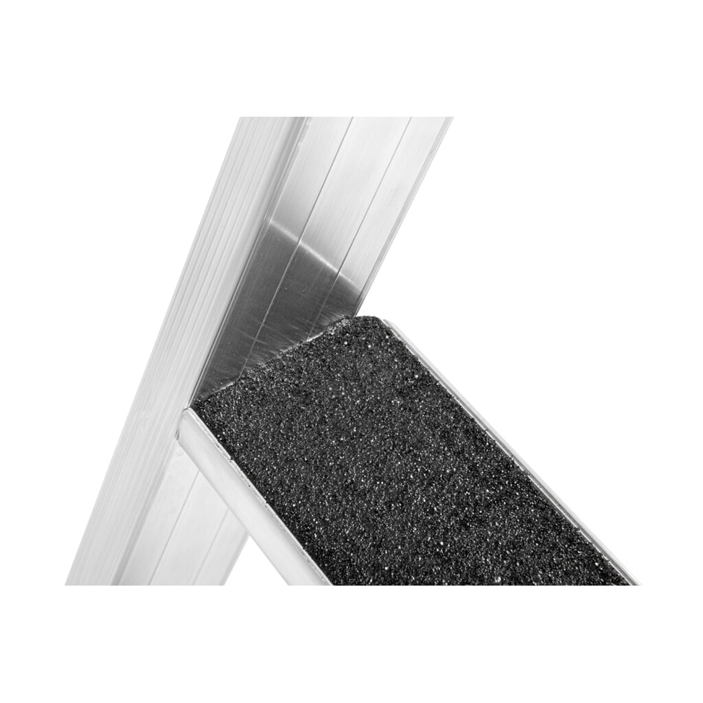 HYMER Plattformleiter, R13-Beschichtung, mit Eimerhaken, Standhöhe 0,95 m Produktabbildung Nr. 3: HYMER Plattformleiter, R13-Beschichtung, mit Eimerhaken, Standhöhe 0,95 m