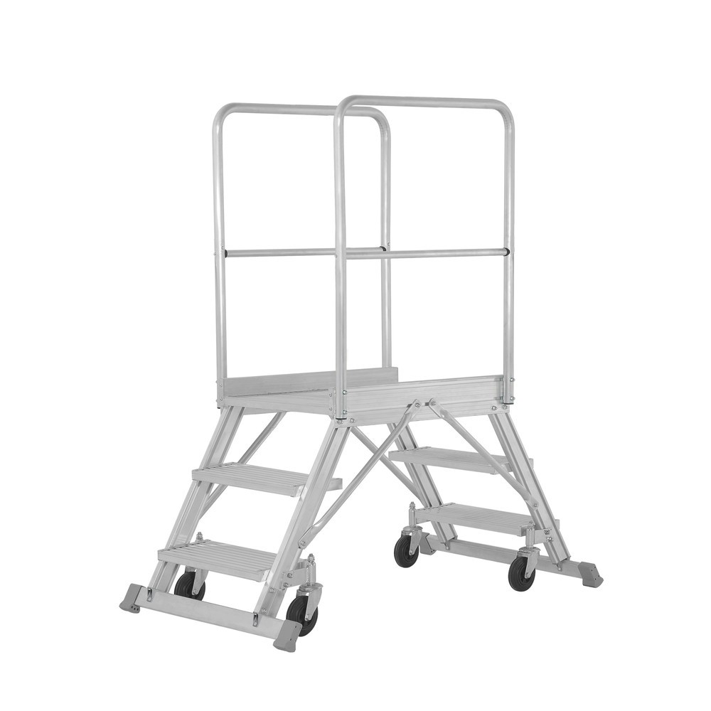 Produktabbildung Nr. 1: HYMER Podesttreppe, 2-seitig besteigbar, Standhöhe 0,73 m