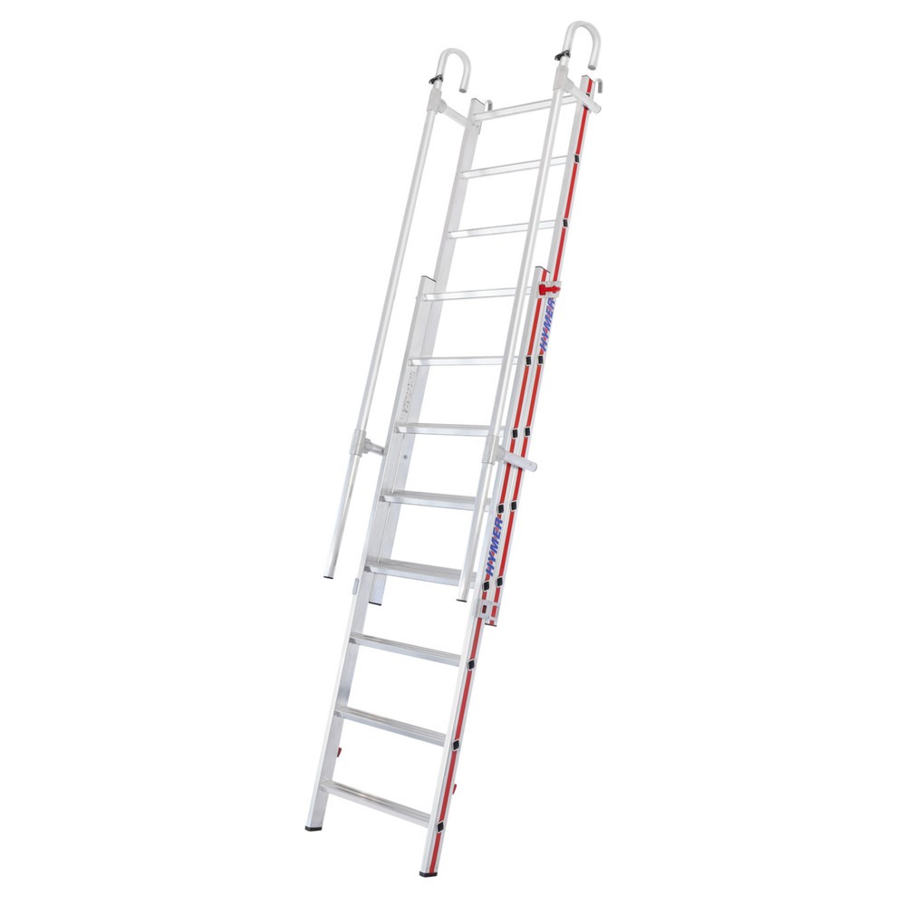 Produktabbildung Nr. 1: HYMER Schiebeleiter, mit Einhängehaken, Gesamtlänge 3,22 m