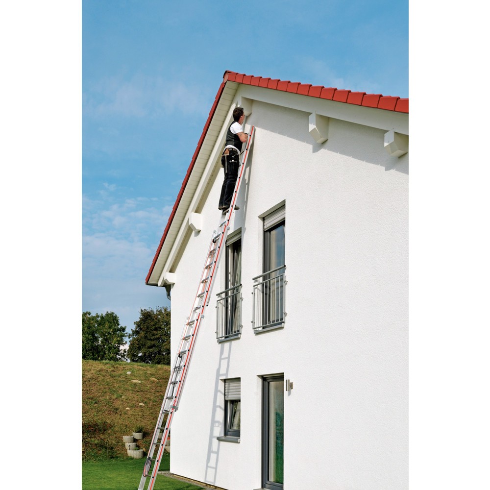 Produktabbildung Nr. 3: HYMER Seilzugleiter, zum Anlegen, 3-teilig, Gesamtlänge 9,74 m