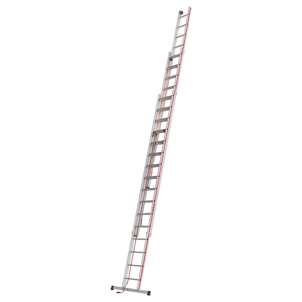 Produktabbildung: HYMER Seilzugleiter, zum Anlegen, 3-teilig, Gesamtlänge 11,14 m