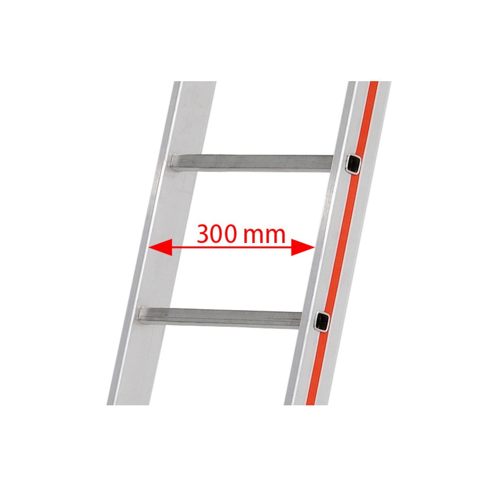 Produktabbildung Nr. 4: HYMER Seilzugleiter, zum Anlegen, 3-teilig, Gesamtlänge 9,74 m