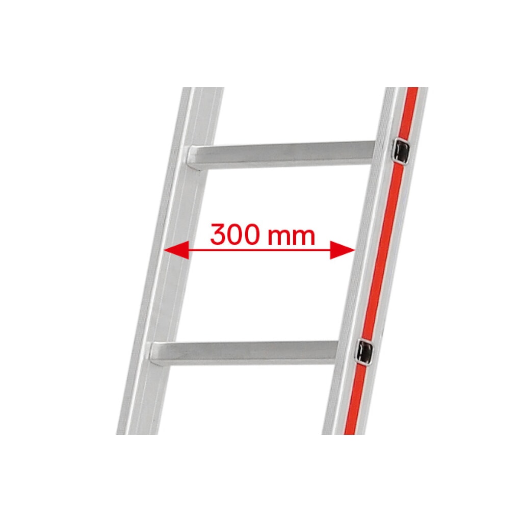 HYMER Sprossenanlegeleiter, Standhöhe 0,75 m, 6 Sprossen Produktabbildung Nr. 5: HYMER Sprossenanlegeleiter, Standhöhe 0,75 m, 6 Sprossen