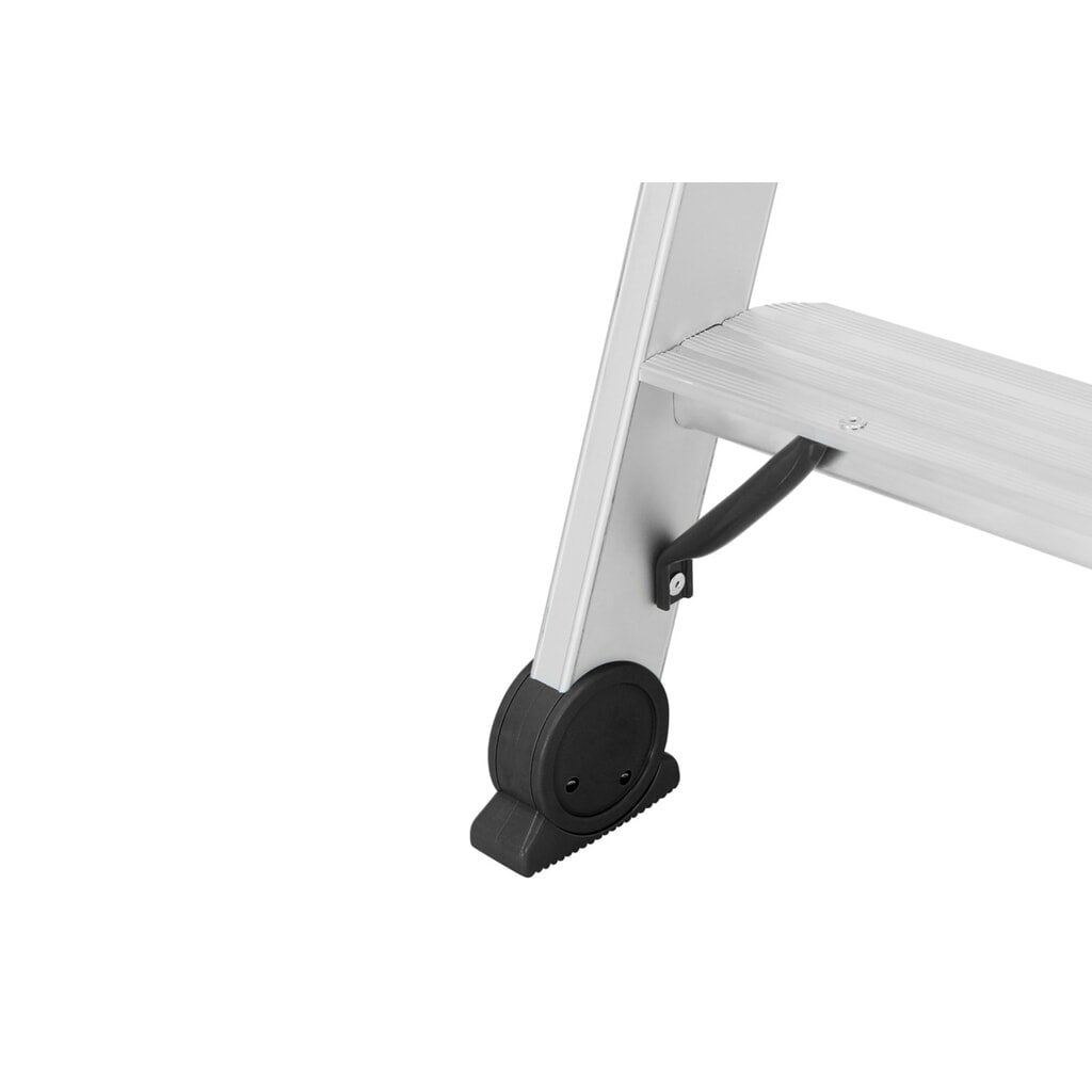 HYMER Stufenstehleiter, beidseitig, 2×3 Sprossen, Standhöhe 0,19 m Produktabbildung Nr. 2: HYMER Stufenstehleiter, beidseitig, 2×3 Sprossen, Standhöhe 0,19 m