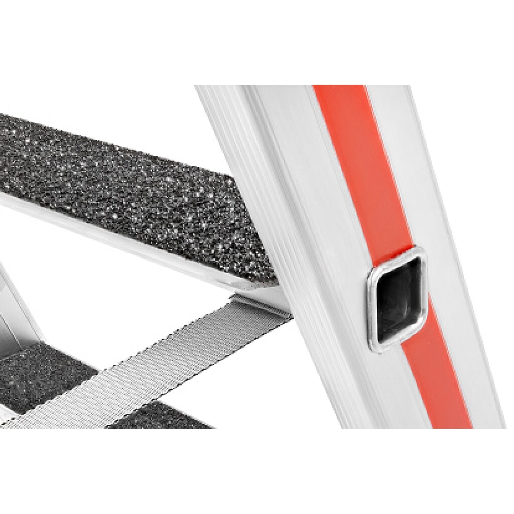 HYMER Stufenstehleiter, R13-Beschichtung, mit Plattform, Standhöhe 0,93 m, 4 Sprossen Produktabbildung Nr. 6: HYMER Stufenstehleiter, R13-Beschichtung, mit Plattform, Standhöhe 0,93 m, 4 Sprossen