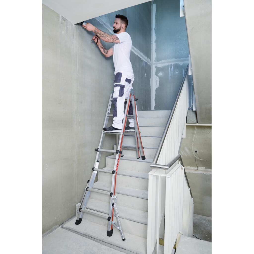 HYMER Teleskopleiter, Gesamtlänge 5,14 m, 4x5 Sprossen Produktabbildung Nr. 3: HYMER Teleskopleiter, Gesamtlänge 5,14 m, 4x5 Sprossen