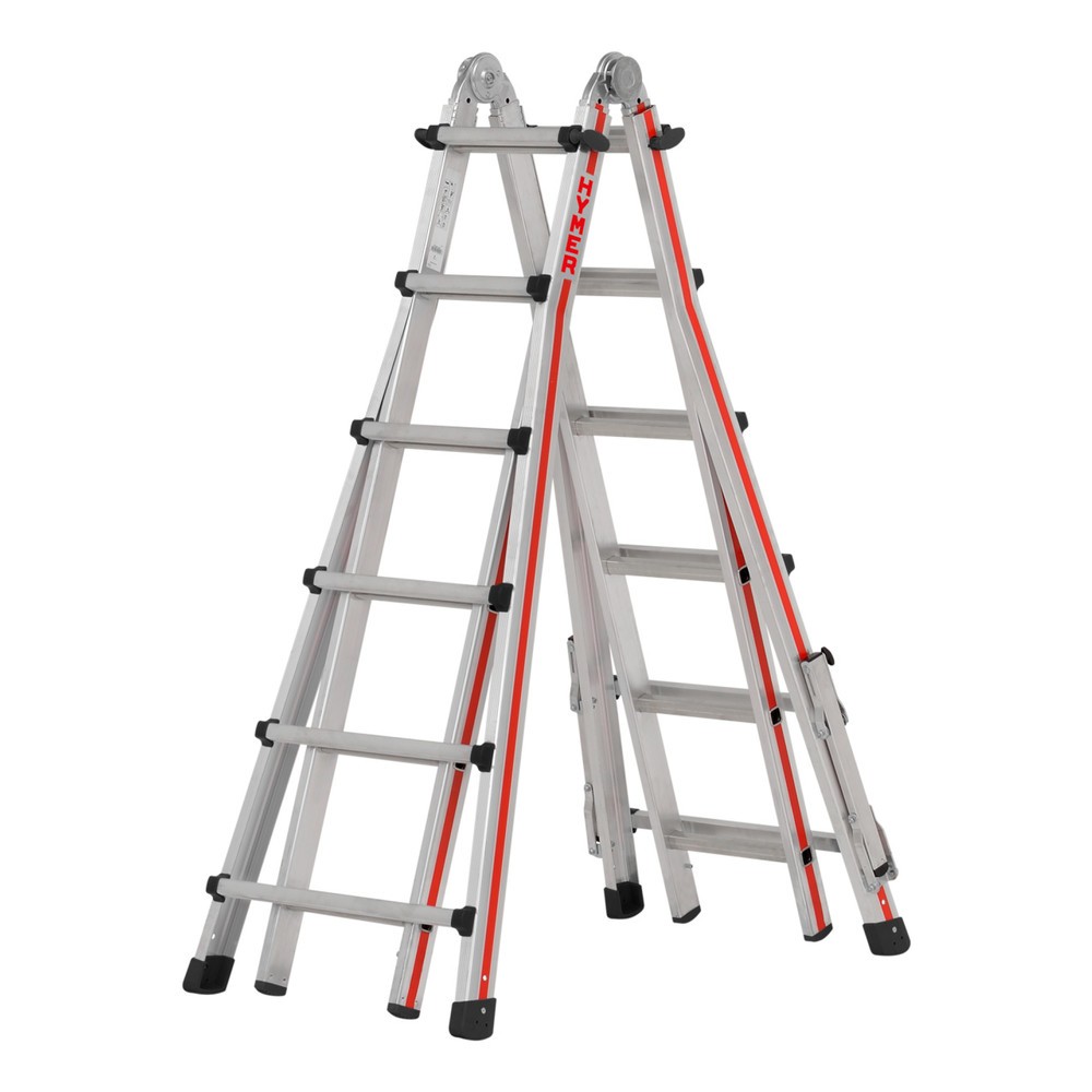 Produktabbildung: HYMER Teleskopleiter, Gesamtlänge 6,26 m, 4x6 Sprossen