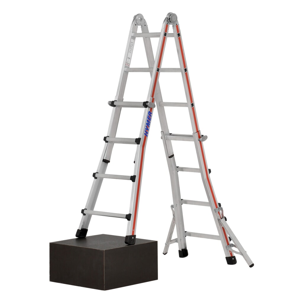 Produktabbildung Nr. 12: HYMER Teleskopleiter TELESTEP, Gesamtlänge 4,02 m, 4x4 Sprossen