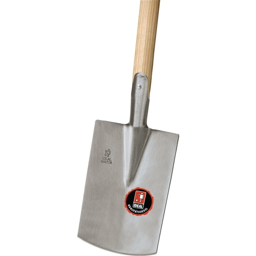 Produktabbildung: IDEAL Damenspaten BRITTA, Größe 0 850 mm, 250 x 165 / 160 mm, Stahl mit Eschen-T-Stiel
