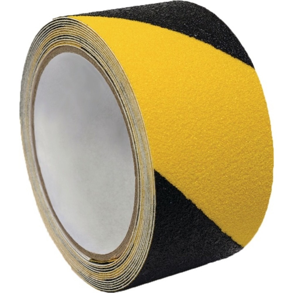 Produktabbildung: IKS Antirutschklebeband F5750, Länge 18 m, Breite 50 mm, schwarz/gelb