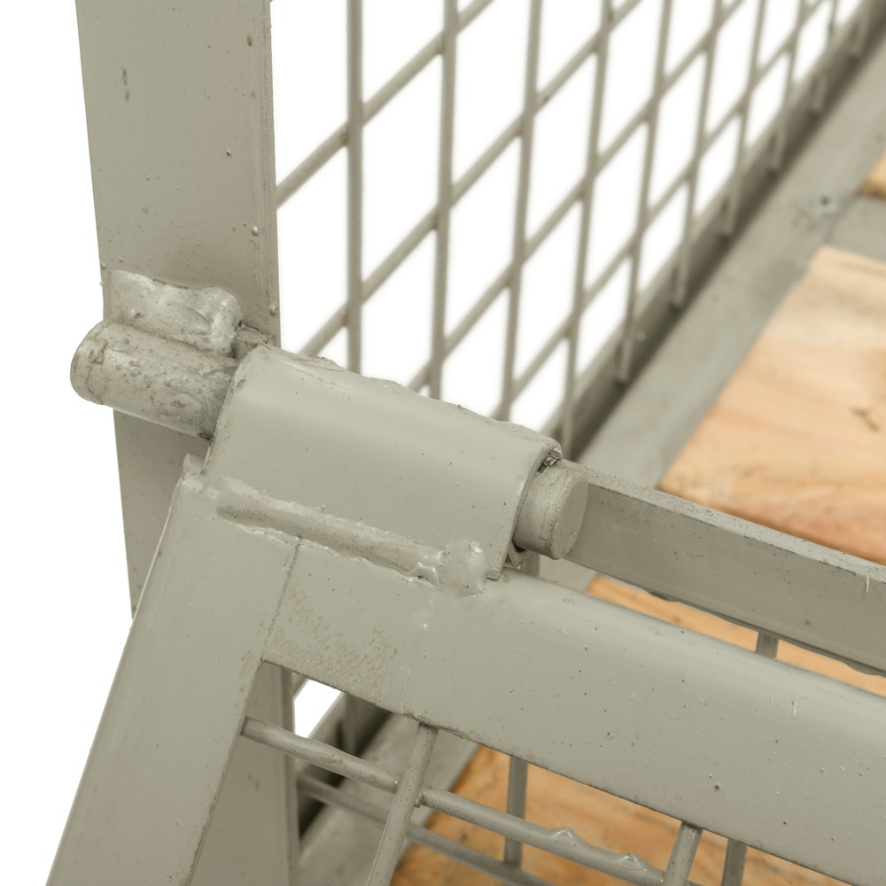 Produktabbildung Nr. 4: Industrie-Gitterbox, halb abklappbare Längswand, Höhe 570 mm