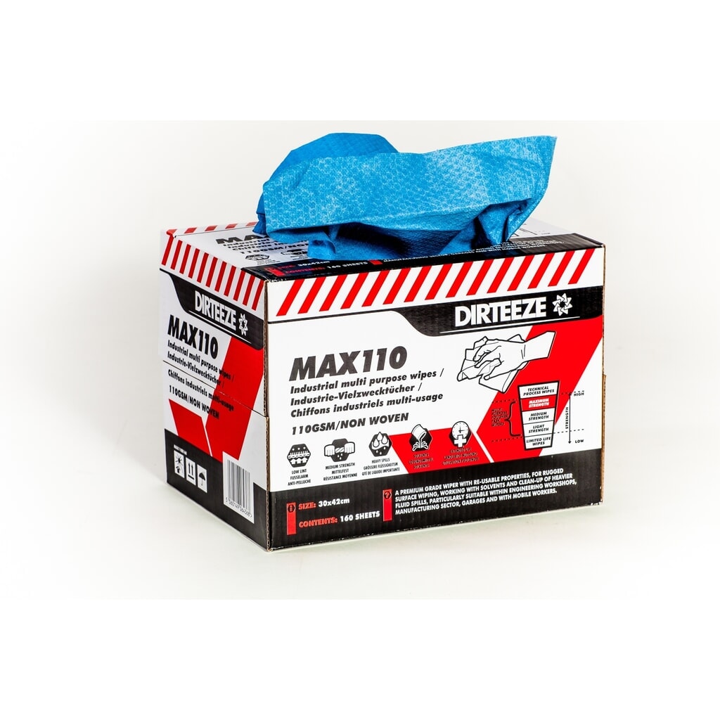Industrie-Wischtücher MAX110, 1 Karton à 160 Tücher Produktabbildung Nr. 2: Industrie-Wischtücher MAX110, 1 Karton à 160 Tücher