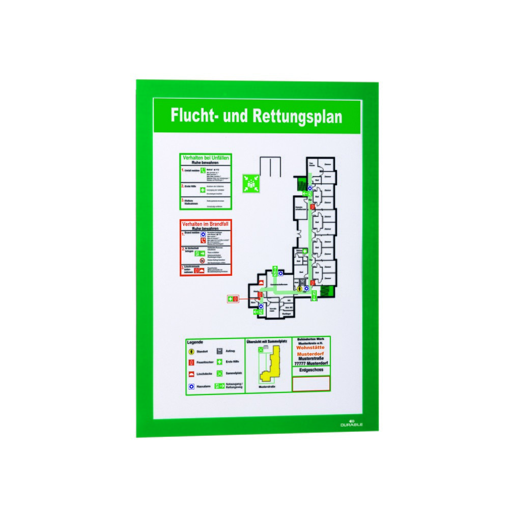 Produktabbildung Nr. 9: DURABLE Info-Rahmen DURAFRAME®, selbstklebend, DIN A4, grün