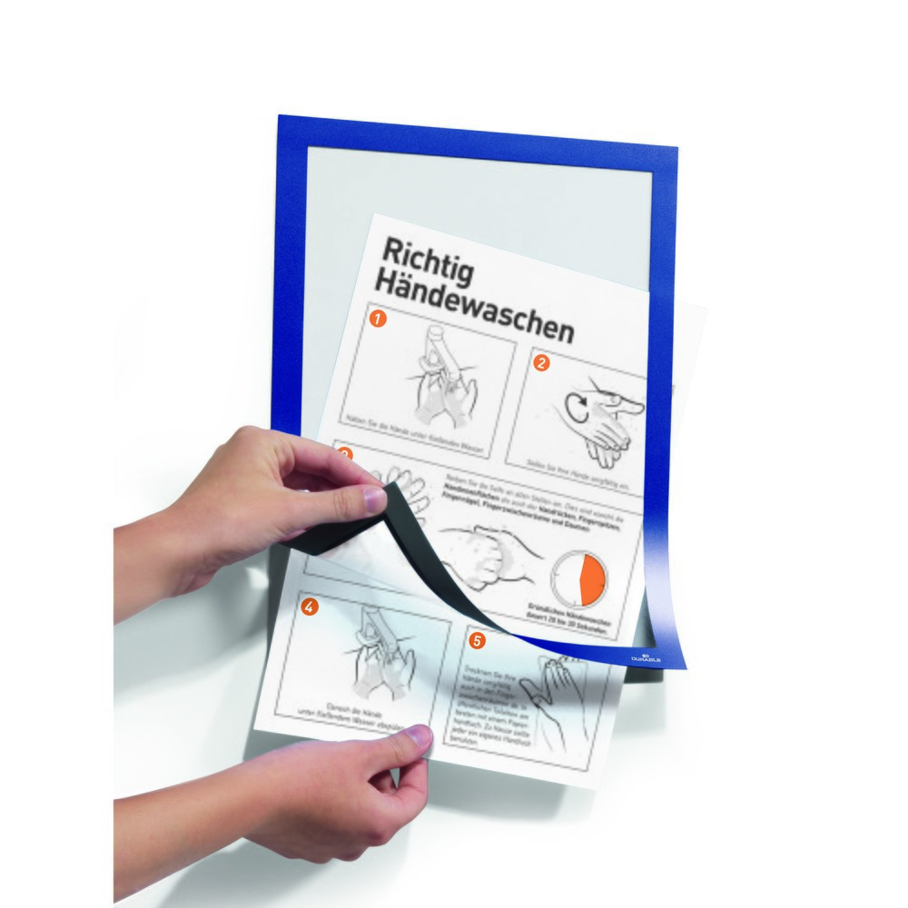 Produktabbildung Nr. 8: Info-Rahmen DURABLE DURAFRAME®, selbstklebend, DIN A4, dunkelblau