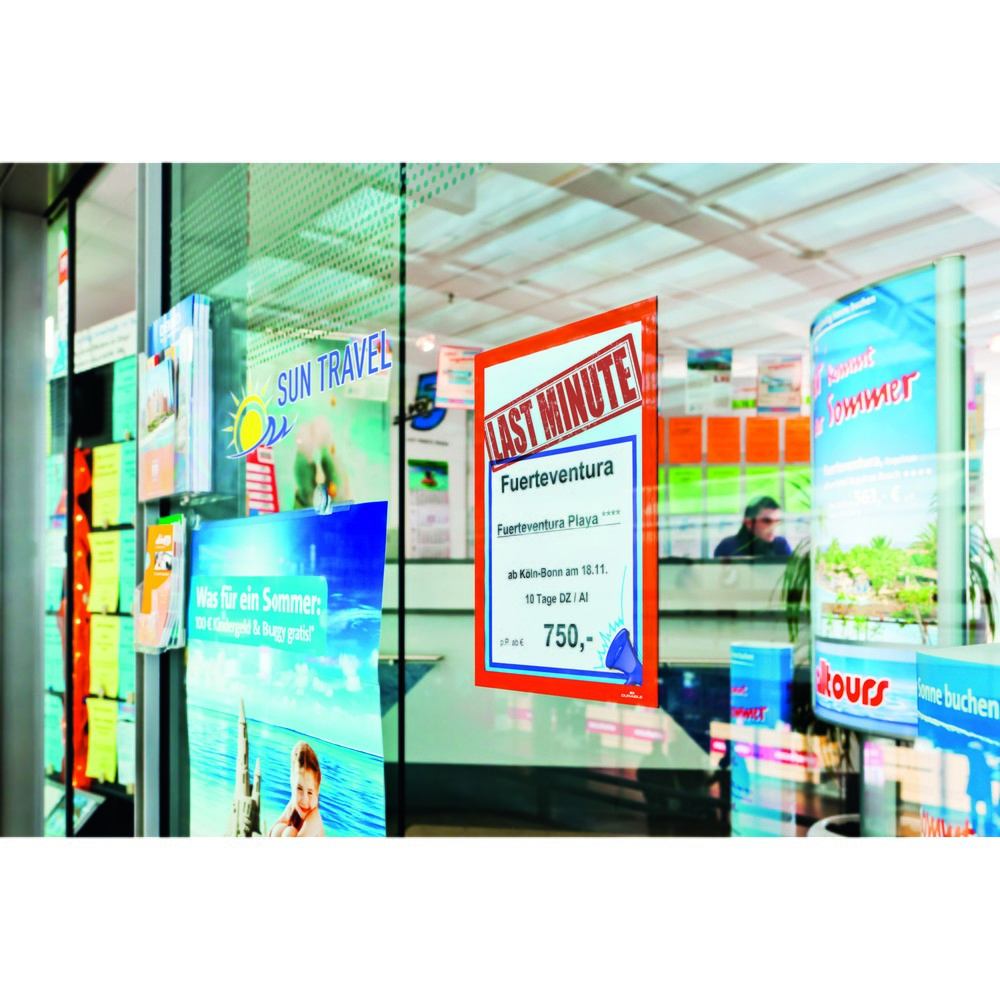 Produktabbildung Nr. 8: Info-Rahmen DURABLE DURAFRAME®, selbstklebend, DIN A4, orange
