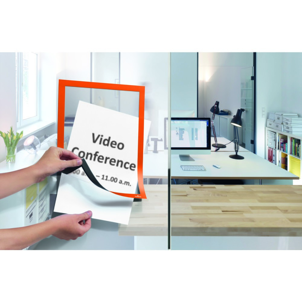 Produktabbildung Nr. 11: Info-Rahmen DURABLE DURAFRAME®, selbstklebend, DIN A4, orange
