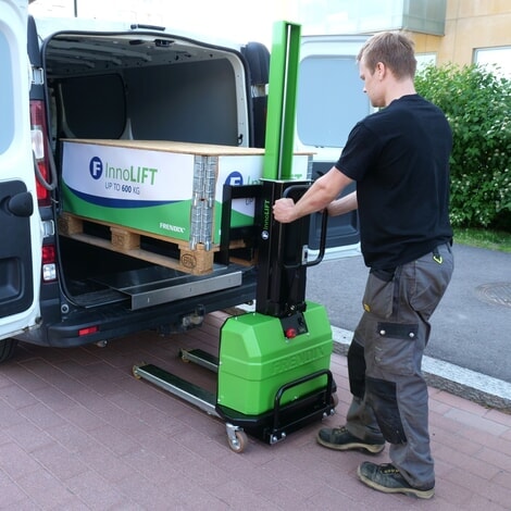 Produktabbildung Nr. 6: InnoLIFT® Elektro-Hochhubwagen zur Mitnahme, semielektrisch, Tragfähigkeit 600 kg, Ladehöhe 600 mm
