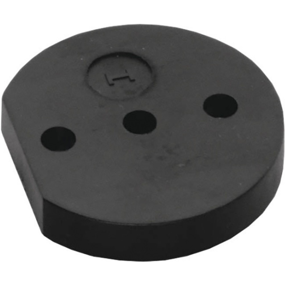 Produktabbildung: INTERSTEEL Unterlage, Ø 60 mm Höhe 10 mm, Nylon schwarz, f. Art. 3000 259 313