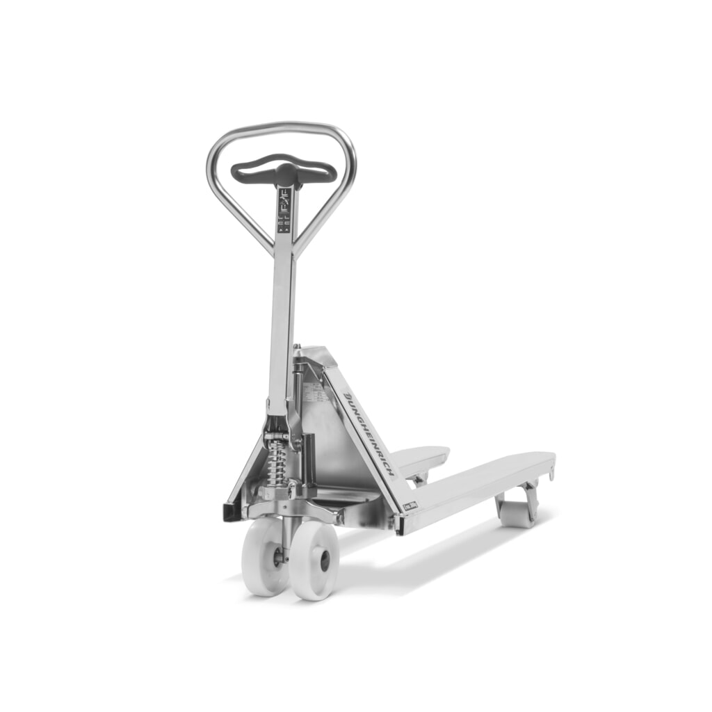 Jungheinrich Edelstahl-Handhubwagen AM I20p, Professional-Ausführung, Tragfähigkeit 2.000 kg, Sonder-Gabeltragbreite 680 mm, Gabellänge 1.220 mm, Nylon, Tandemrollen Produktabbildung Nr. 2: Jungheinrich Edelstahl-Handhubwagen AM I20p, Professional-Ausführung, Tragfähigkeit 2.000 kg, Sonder-Gabeltragbreite 680 mm, Gabellänge 1.220 mm, Nylon, Tandemrollen