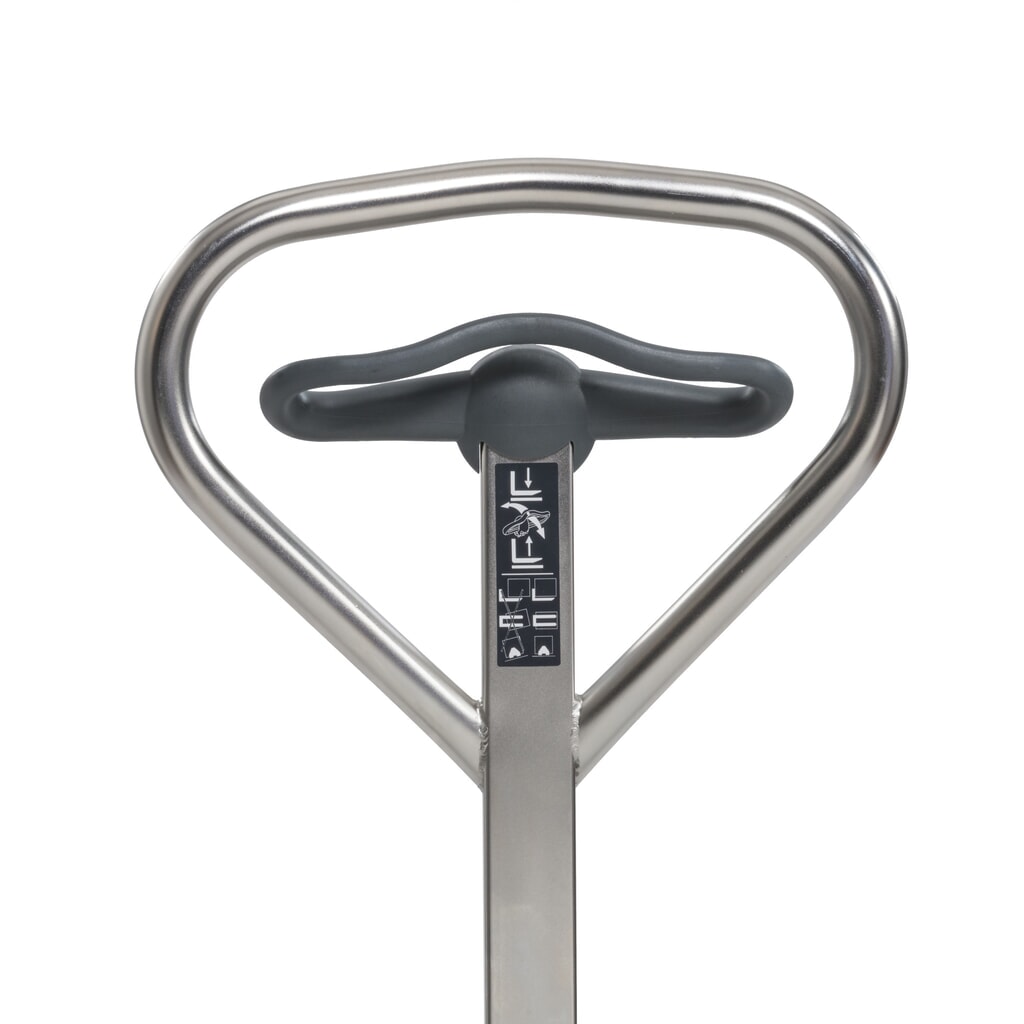 Jungheinrich Edelstahl-Handhubwagen AM I20p, Professional-Ausführung, Tragfähigkeit 2.000 kg, Sonder-Gabeltragbreite 680 mm, Gabellänge 1.220 mm, Nylon, Tandemrollen Produktabbildung Nr. 4: Jungheinrich Edelstahl-Handhubwagen AM I20p, Professional-Ausführung, Tragfähigkeit 2.000 kg, Sonder-Gabeltragbreite 680 mm, Gabellänge 1.220 mm, Nylon, Tandemrollen