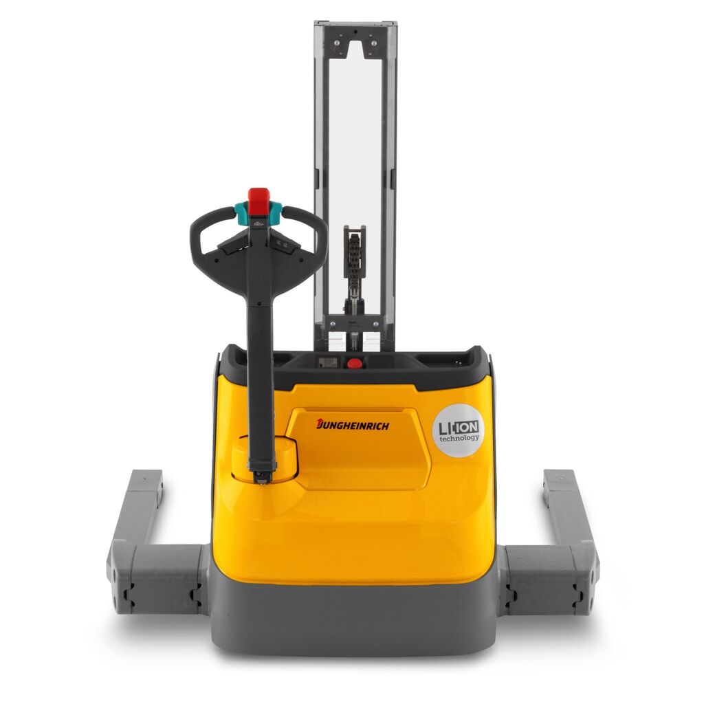 Jungheinrich Elektro-Hochhubwagen EJC 110bi E, Monomast, Hubhöhe 1.230 mm, Tragfähigkeit 1.000 kg, Proportionalhydraulik, Radarmabstand 891 mm Produktabbildung Nr. 2: Jungheinrich Elektro-Hochhubwagen EJC 110bi E, Monomast, Hubhöhe 1.230 mm, Tragfähigkeit 1.000 kg, Proportionalhydraulik, Radarmabstand 891 mm