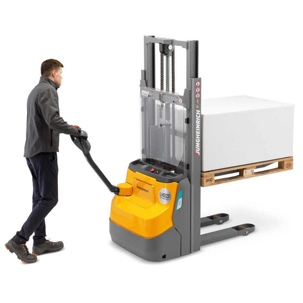 Produktabbildung Nr. 7: Jungheinrich Elektro-Hochhubwagen EJC110i ZT, Zweifach-Teleskop-Hubgerüst, Hubhöhe  2.390 mm, Tragfähigkeit 1.000 kg, Proportionalhydraulik