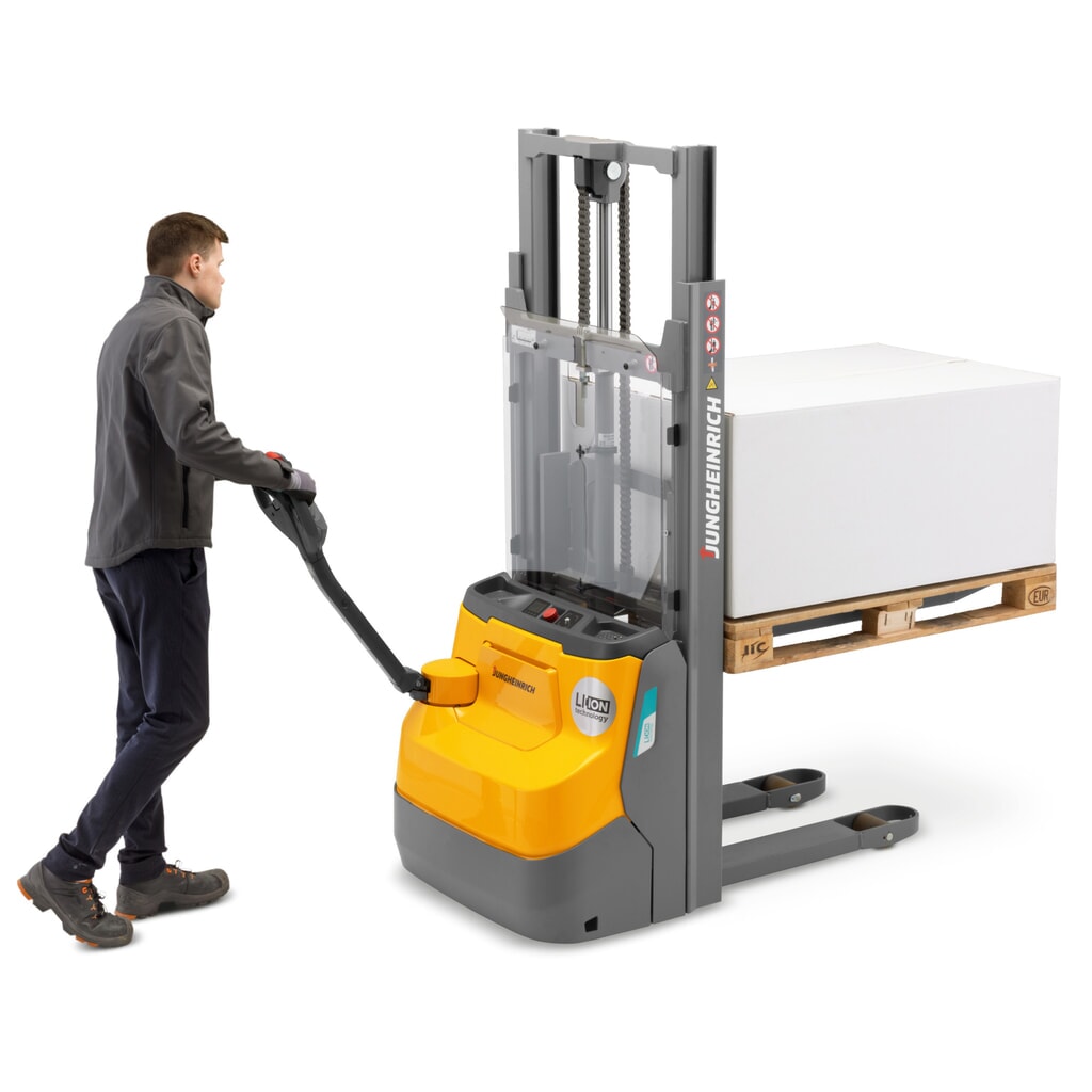 Jungheinrich Elektro-Hochhubwagen EJC110i ZT, Zweifach-Teleskop-Hubgerüst, Hubhöhe 2.390 mm, Tragfähigkeit 1.000 kg, Proportionalhydraulik Produktabbildung Nr. 7: Jungheinrich Elektro-Hochhubwagen EJC110i ZT, Zweifach-Teleskop-Hubgerüst, Hubhöhe 2.390 mm, Tragfähigkeit 1.000 kg, Proportionalhydraulik