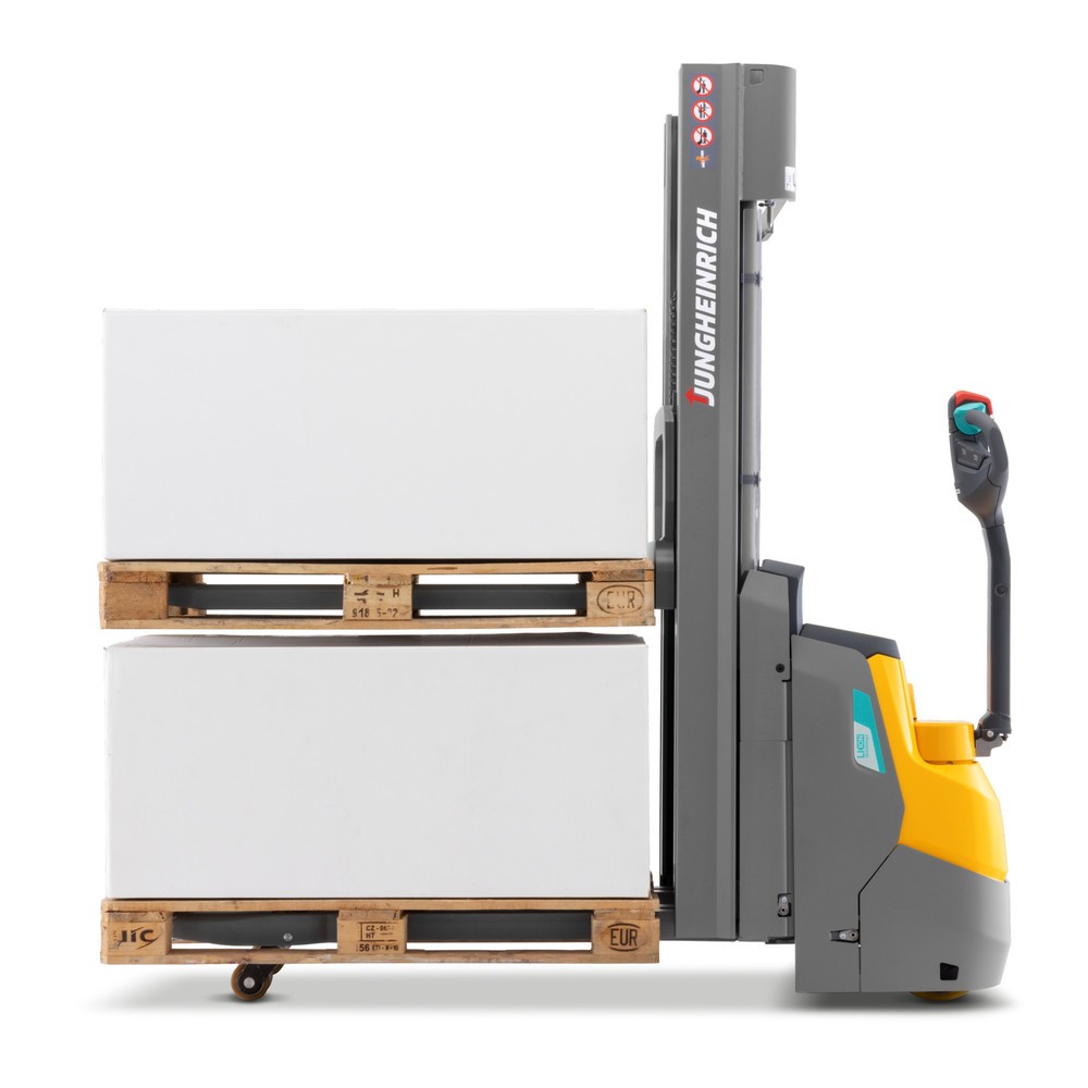 Produktabbildung Nr. 6: Jungheinrich Elektro-Hochhubwagen EJC 110zi ZT, Zweifach-Teleskop Hubgerüst, Hubhöhe 3.690 mm, Tragfähigkeit 1.000 kg, Proportionalhydraulik, Doppelstockfunktion