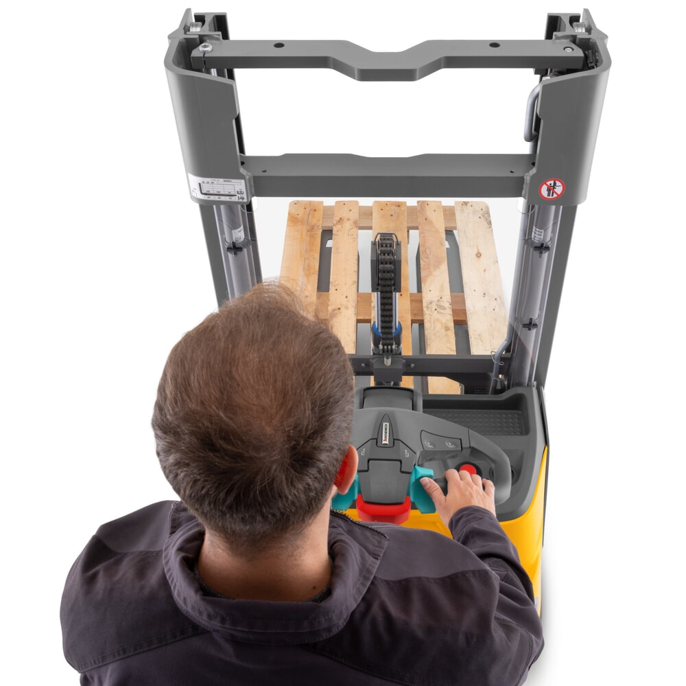 Produktabbildung Nr. 5: Jungheinrich Elektro-Hochhubwagen ERC 110i ZZ mit Standplattform, Zweifach-Teleskop-Hubgerüst, Hubhöhe 3.900 mm, Tragfähigkeit 1.000 kg, Proportionalhydraulik