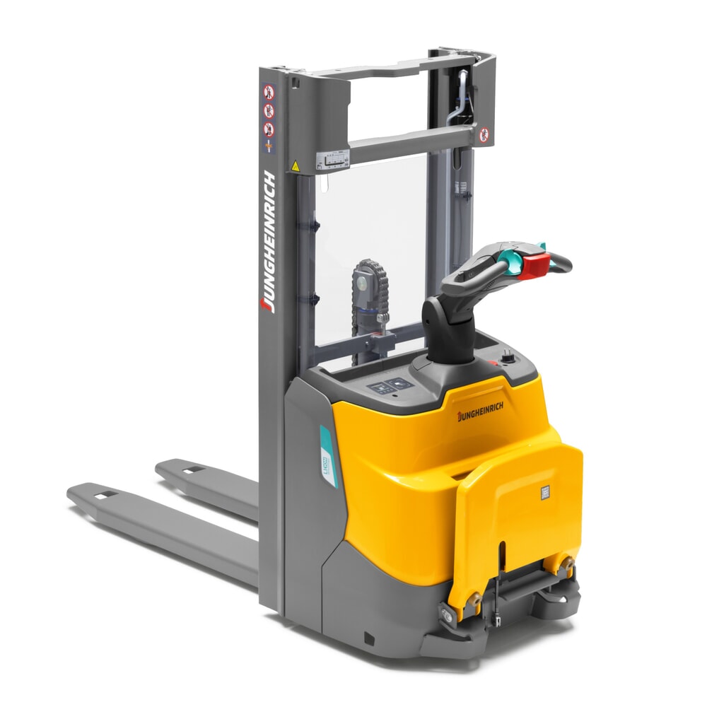 Produktabbildung Nr. 7: Jungheinrich Elektro-Hochhubwagen ERC 110i ZZ mit Standplattform, Zweifach-Teleskop-Hubgerüst, Hubhöhe 3.900 mm, Tragfähigkeit 1.000 kg, Proportionalhydraulik