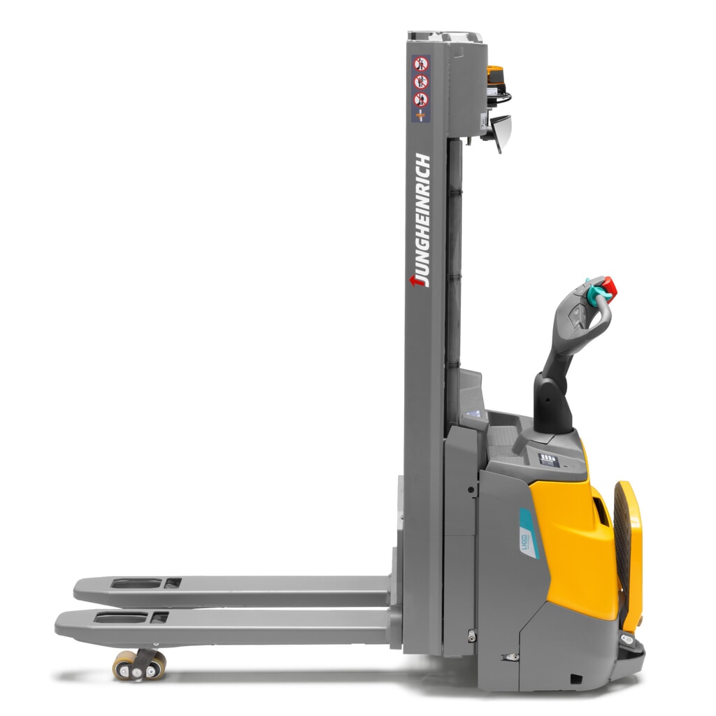 Jungheinrich Elektro-Hochhubwagen ERC 112zi ZZ mit Standplattform, Zweifach-Teleskop-Hubgerüst, Hubhöhe 2.300 mm, Tragfähigkeit 1.200 kg, Proportionalhydraulik Produktabbildung Nr. 3: Jungheinrich Elektro-Hochhubwagen ERC 112zi ZZ mit Standplattform, Zweifach-Teleskop-Hubgerüst, Hubhöhe 2.300 mm, Tragfähigkeit 1.200 kg, Proportionalhydraulik