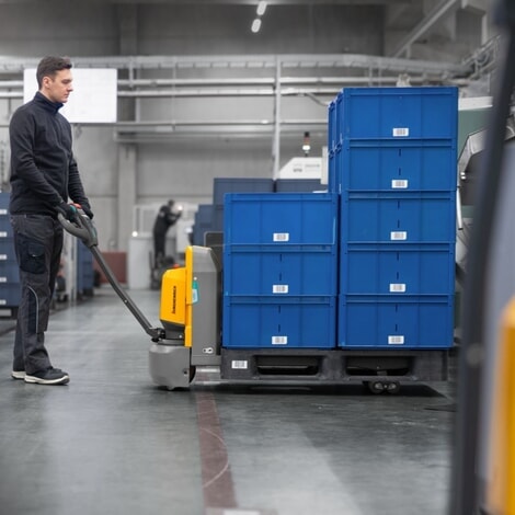 Produktabbildung Nr. 7: Jungheinrich Elektro-Hubwagen AME 15, Tragfähigkeit 1.500 kg, Gabellänge 1.150 mm, Sondergabelbreite 670 mm, Tandemrollen