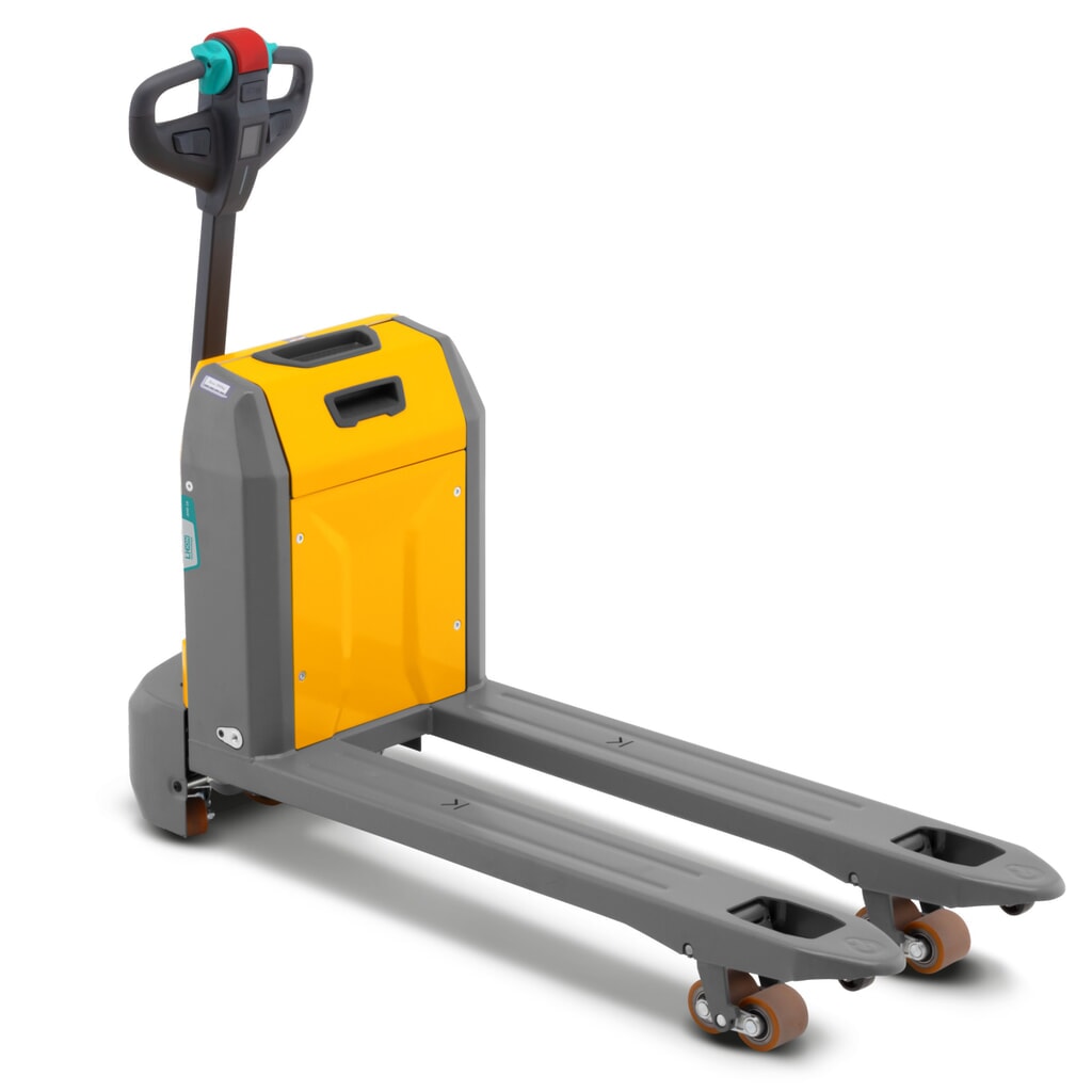 Produktabbildung: Jungheinrich Elektro-Hubwagen AME 18, Tragfähigkeit 1.800 kg, Gabellänge 1.150 mm, Tandemrollen