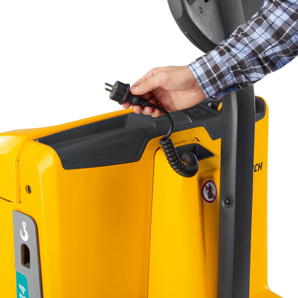 Jungheinrich Elektro-Hubwagen EJE 120, Tragfähigkeit 2000 kg, Gabellänge 1150 mm, 130-Ah Bleisäurebatterie Produktabbildung Nr. 2: Jungheinrich Elektro-Hubwagen EJE 120, Tragfähigkeit 2000 kg, Gabellänge 1150 mm, 130-Ah Bleisäurebatterie
