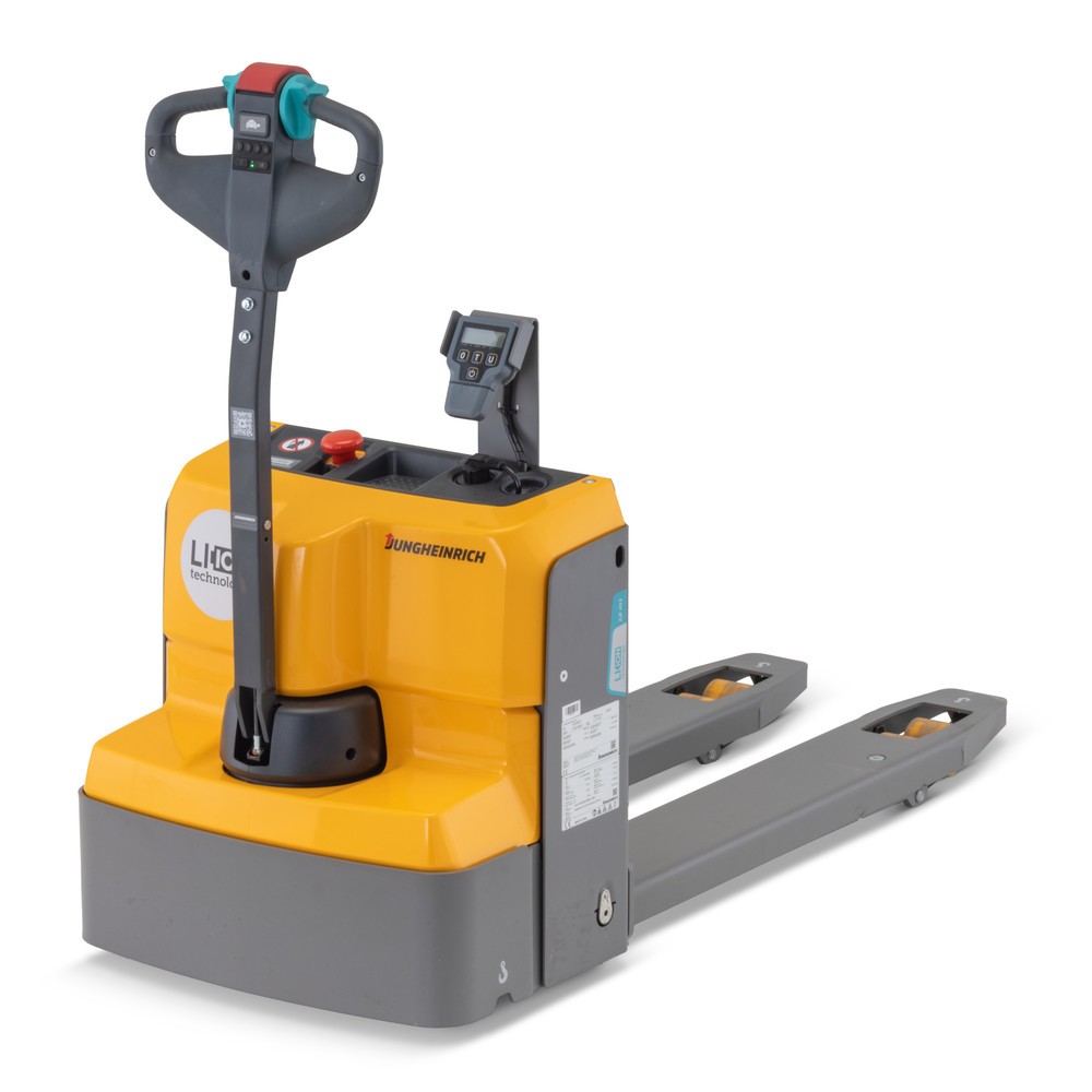 Produktabbildung: Jungheinrich Elektro-Niederhubwagen EJE M15 mit Waage, Tragfähigkeit 1.500 kg
