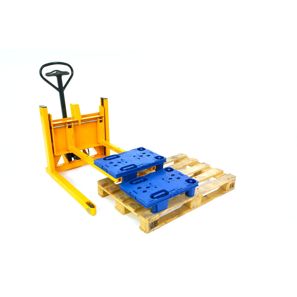 Jungheinrich Handhubwagen AM V05 Breitspur für Display-Paletten Produktabbildung Nr. 3: Jungheinrich Handhubwagen AM V05 Breitspur für Display-Paletten