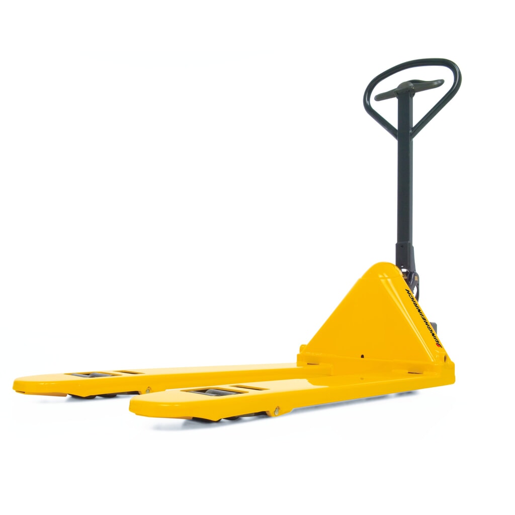 Jungheinrich Flach-Handhubwagen AM 15l, Tragfähigkeit 1.500 kg, Gabellänge 795 mm, Vollgummi/Nylon, Tandemrollen Produktabbildung Nr. 2: Jungheinrich Flach-Handhubwagen AM 15l, Tragfähigkeit 1.500 kg, Gabellänge 795 mm, Vollgummi/Nylon, Tandemrollen