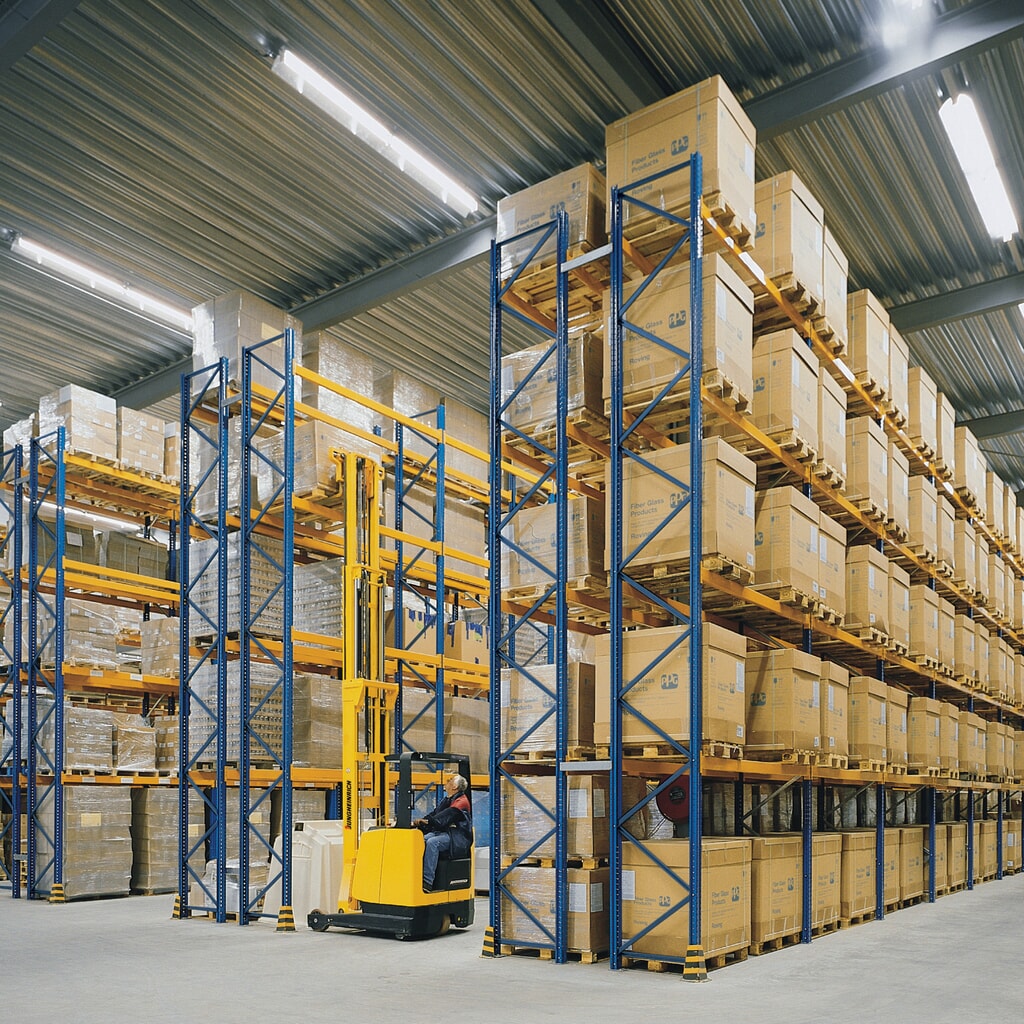 Jungheinrich Palettenregale Typ MPB, Fachlast 3000 kg, 27 Palettenplätze, 3 m Höhe, 3 Felder Produktabbildung Nr. 2: Jungheinrich Palettenregale Typ MPB, Fachlast 3000 kg, 27 Palettenplätze, 3 m Höhe, 3 Felder