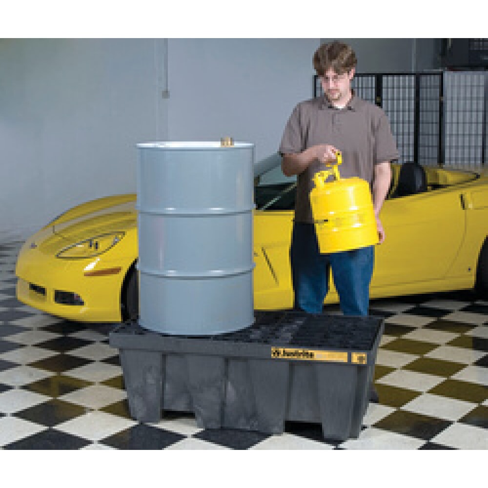 Produktabbildung Nr. 2: Justrite® Auffangwanne, 2x 200 l, Auffangvolumen 250 l, schwarz