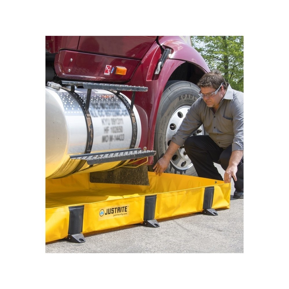 Produktabbildung: Justrite® Faltwanne QuickBerm® Lite, Kapazität 1.204 l
